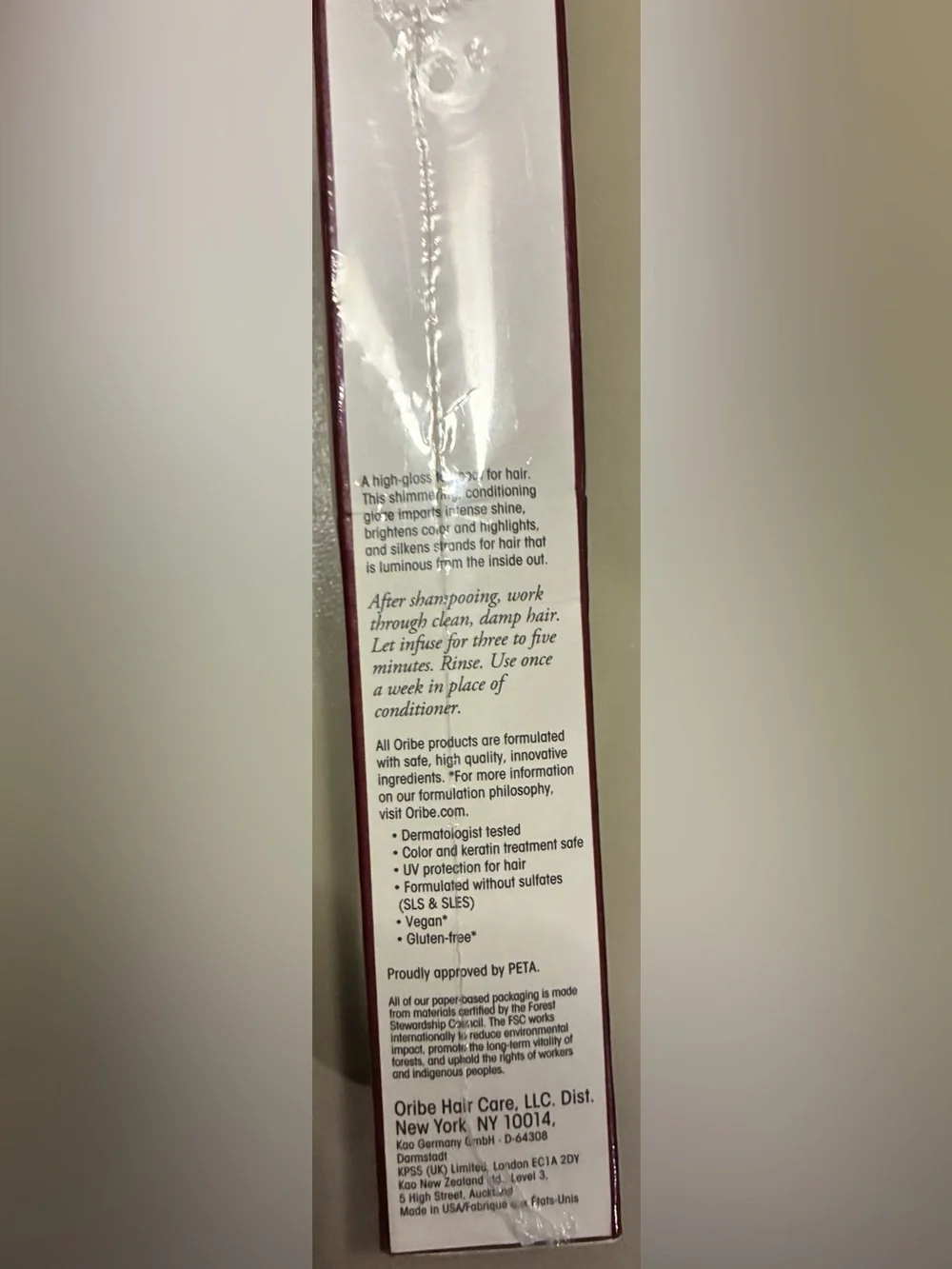 ORIBE Glaze for Beautiful Color 175ml 5.9oz NIB Sealed - High Gloss Color Shine